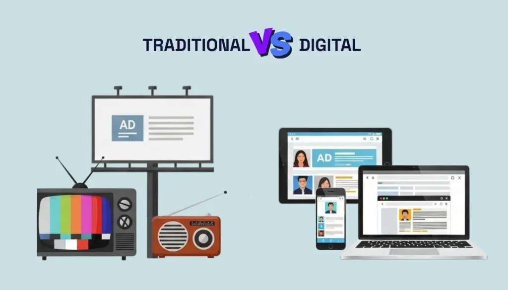traditional vs digital marketing